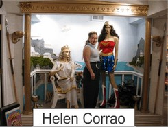 Helen Corrao in the Marston Family Wonder Woman Museum